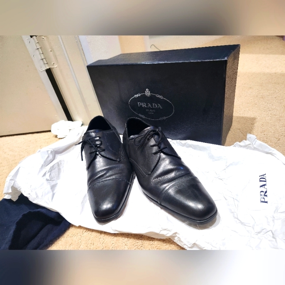 Prada dress Derby shoes UK Size 7 1/2